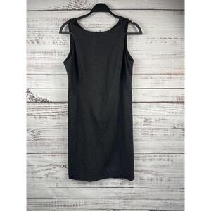 MM Lafleur Dress Women's 14 Gray Lydia Twisted Strap Sleeveless Sheath